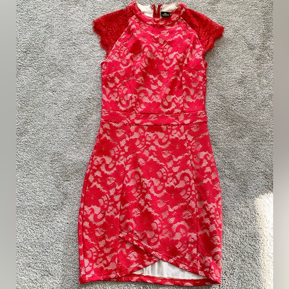 Passion Fusion Red Lace Dress